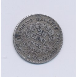 20 centimes Cérès - 1851 A Paris - TTB 2