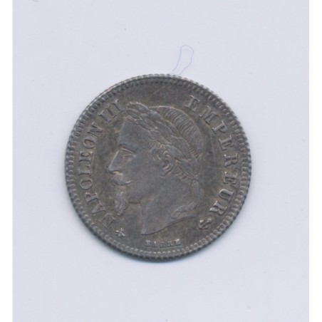 20 centimes Napoléon III - 1866 A Paris - Tête laurée - SUP