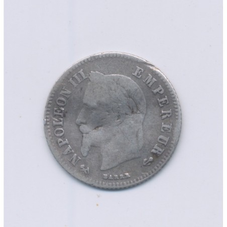 20 centimes Napoléon III - 1866 K Bordeaux - Tête laurée - TB
