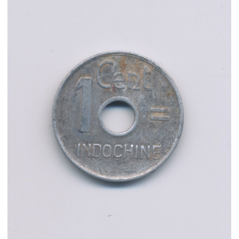 Indochine - 1 Centimes - 1943 Hanoi - aluminium - TTB