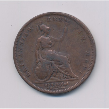 Angleterre - George IV - Penny 1826 - cuivre - TB+