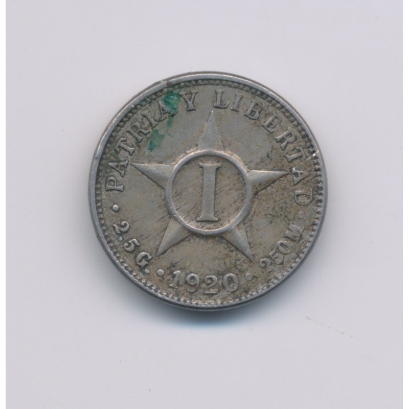 Cuba - 1 Centavo - 1920 - nickel - TTB