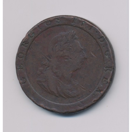 Angleterre - George III - Penny 1797 - cuivre - TB