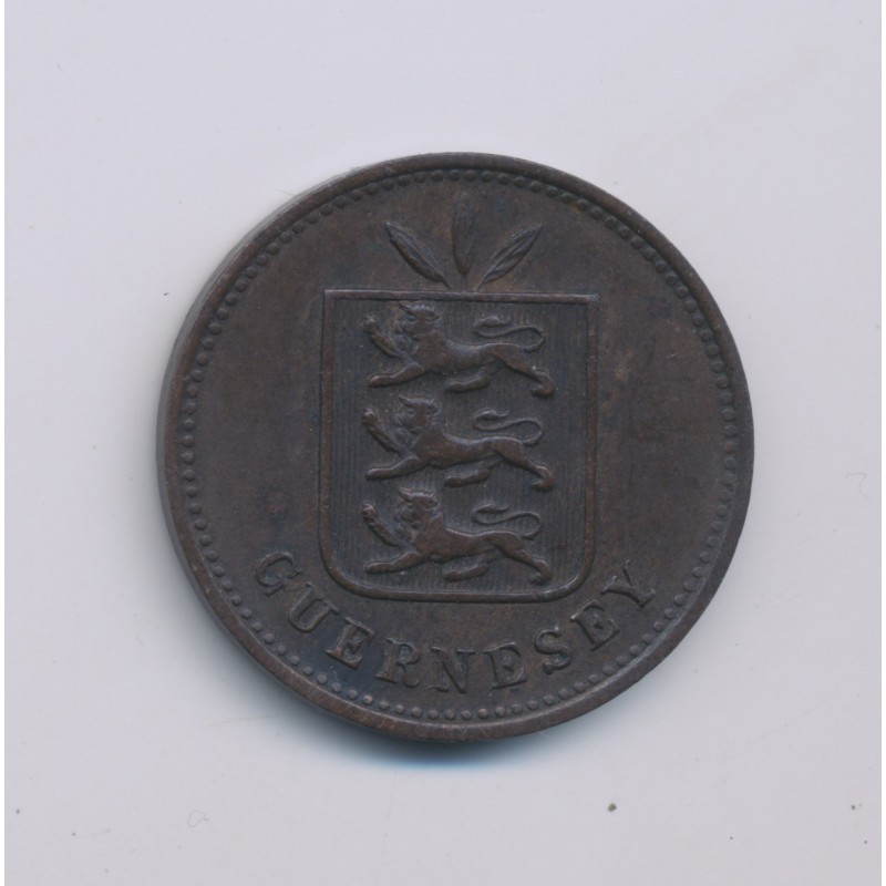 Guernesey - 4 Doubles - 1889 H - bronze - TTB