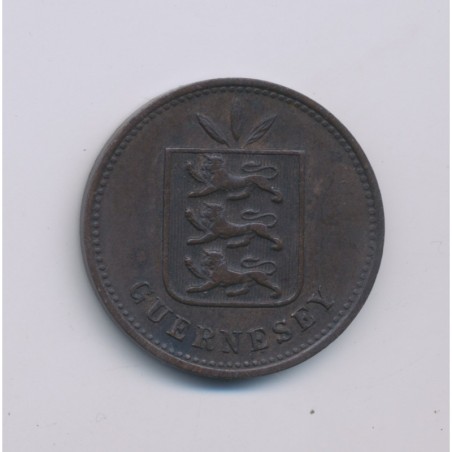 Guernesey - 4 Doubles - 1889 H - bronze - TTB