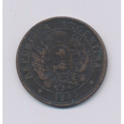 Argentine - 2 Centavos - 1885 - bronze - TTB