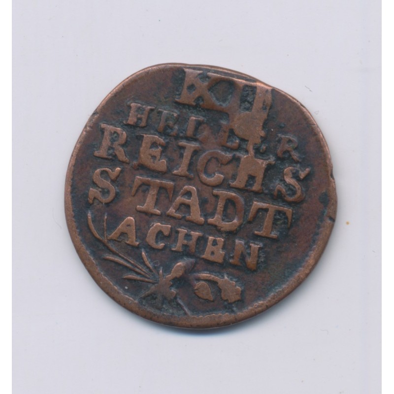 Allemagne - 12 Heller 1792 - Aix la chapelle - cuivre - TB