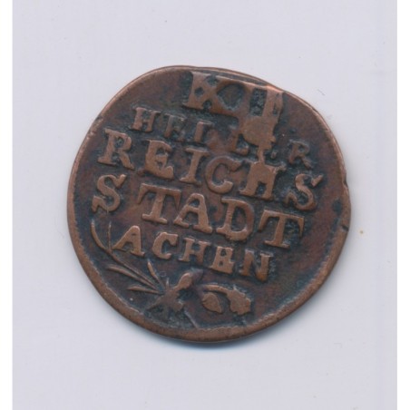 Allemagne - 12 Heller 1792 - Aix la chapelle - cuivre - TB