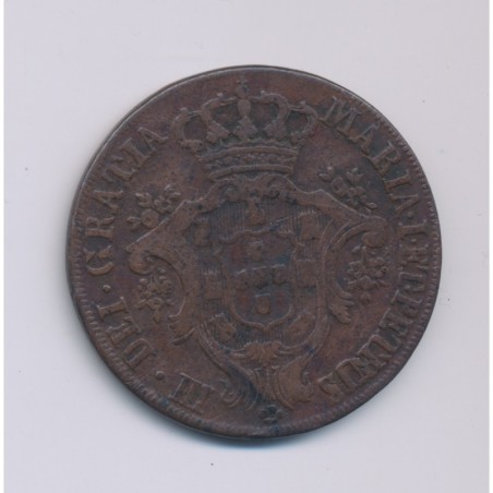 Portugal - 10 Reis - 1778 - Maria I - cuivre - TTB+