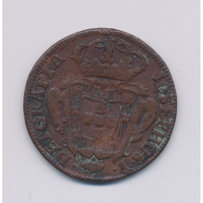 Portugal - 10 Reis - 1765 - Joseph I - cuivre - TB