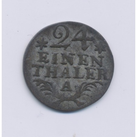 Allemagne - 1/24 Thaler - 1782 A - billon - TTB