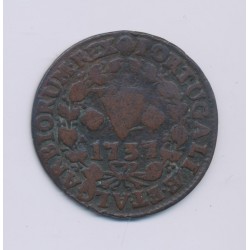 Portugal - Maria I - 5 Reis - 1737 - cuivre - TB