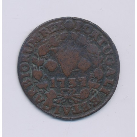 Portugal - Maria I - 5 Reis - 1737 - cuivre - TB