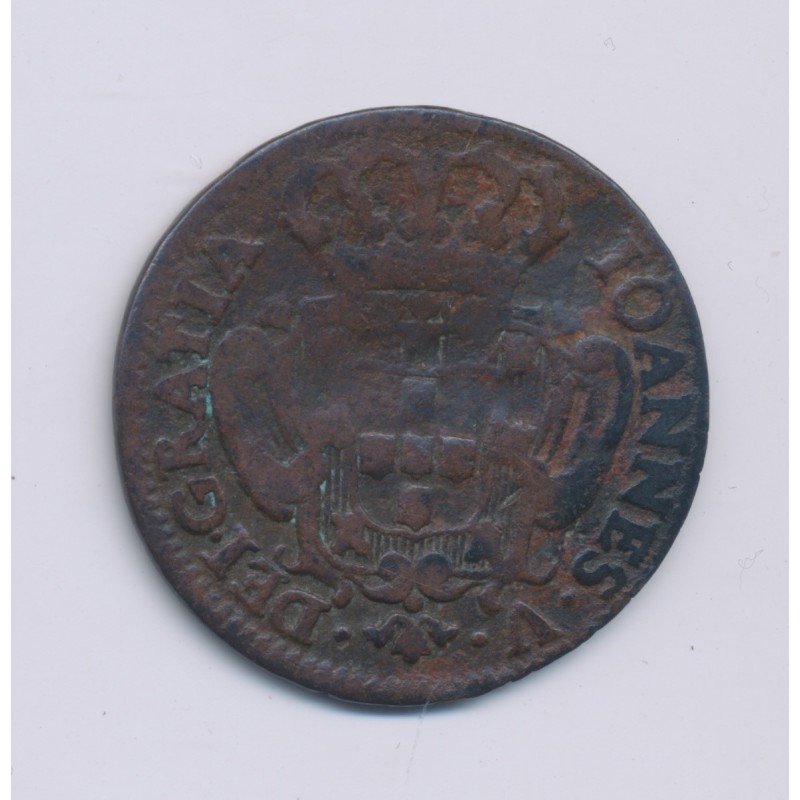 Portugal - Maria I - 5 Reis - 1737 - cuivre - TB