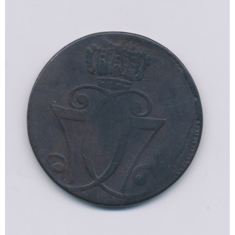 Danemark - 1 Skilling - 1771 KM - Christian VII - cuivre - TB+