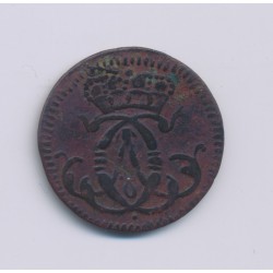 Allemagne - 1/4 Stuber - 1750 - cuivre - TB 2