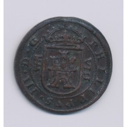 Espagne - 8 Maravédis - 1620 - Philippe III - bronze - TB+/TTB 2