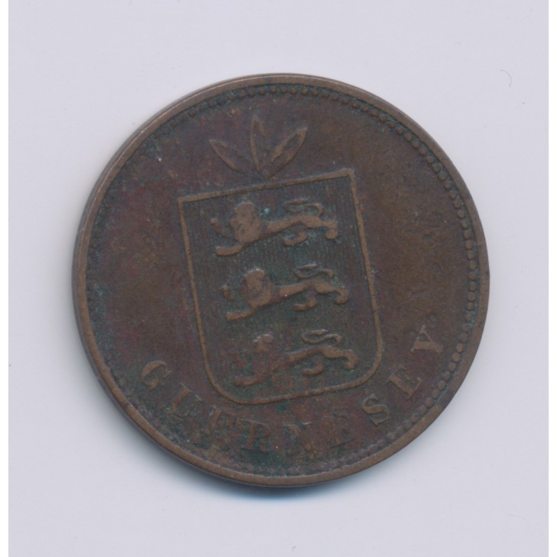 Guernesey - 4 Doubles - 1864 - bronze - TB/TTB