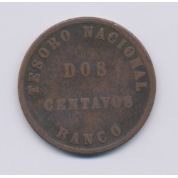 Argentine - 2 Centavos - 1864 - confédération argentine - cuivre - TB+