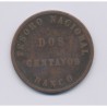 Argentine - 2 Centavos - 1864 - confédération argentine - cuivre - TB+