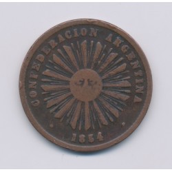 Argentine - 2 Centavos - 1864 - confédération argentine - cuivre - TB+ 2