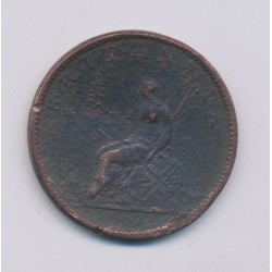 Angleterre - George III - 1/2 Penny 1806 - cuivre - B/TB 2