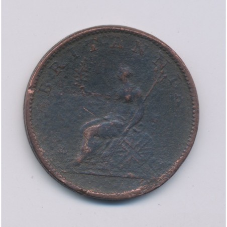 Angleterre - George III - 1/2 Penny 1806 - cuivre - B/TB