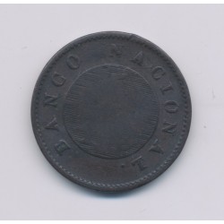 Argentine - 5/10 Real - 1827 - Buenos Aires - cuivre - B/TB