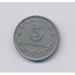 Argentine - 5 Centavos - 1897 - cupronickel - TTB+ 2