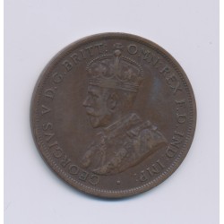 Australie - 1 Penny - 1919 - George V - cuivre - TTB 2