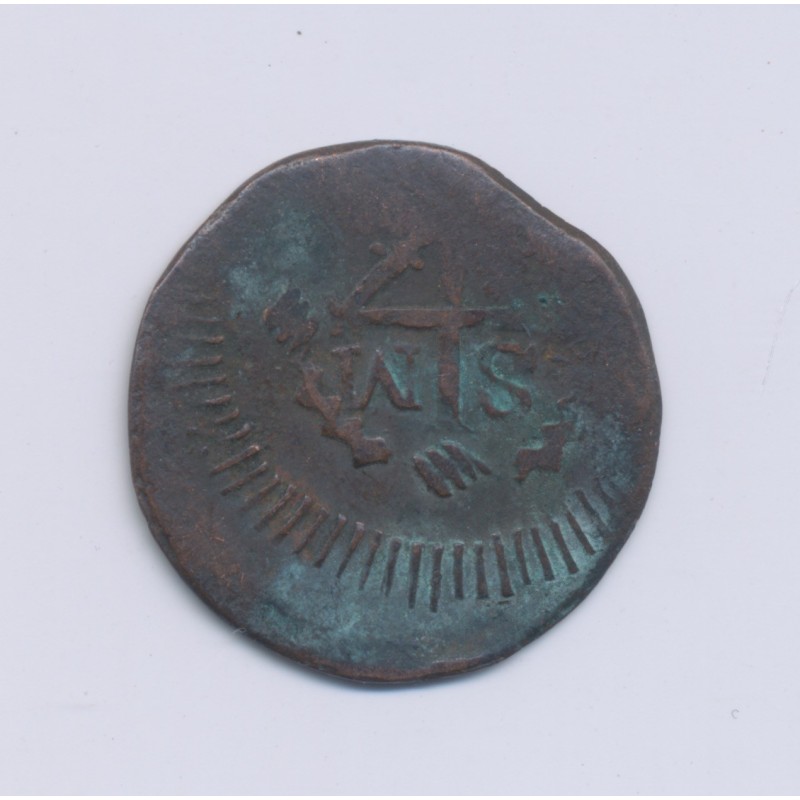Colombie - 1/4 Real - 1820 - Santa Marta - cuivre - TB