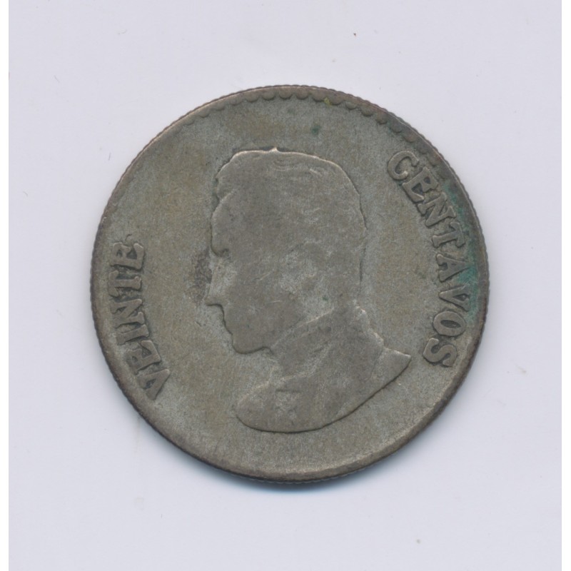 Colombie - 20 Centavos - 1953 B - argent - TB