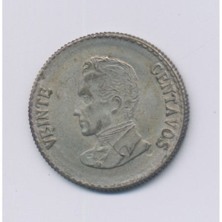 Colombie - 20 Centavos - 1953 B - argent - TTB