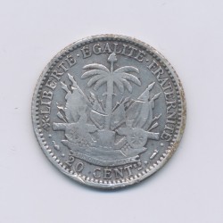 Haiti - 20 Cent - 1895 Paris - argent - TTB 2