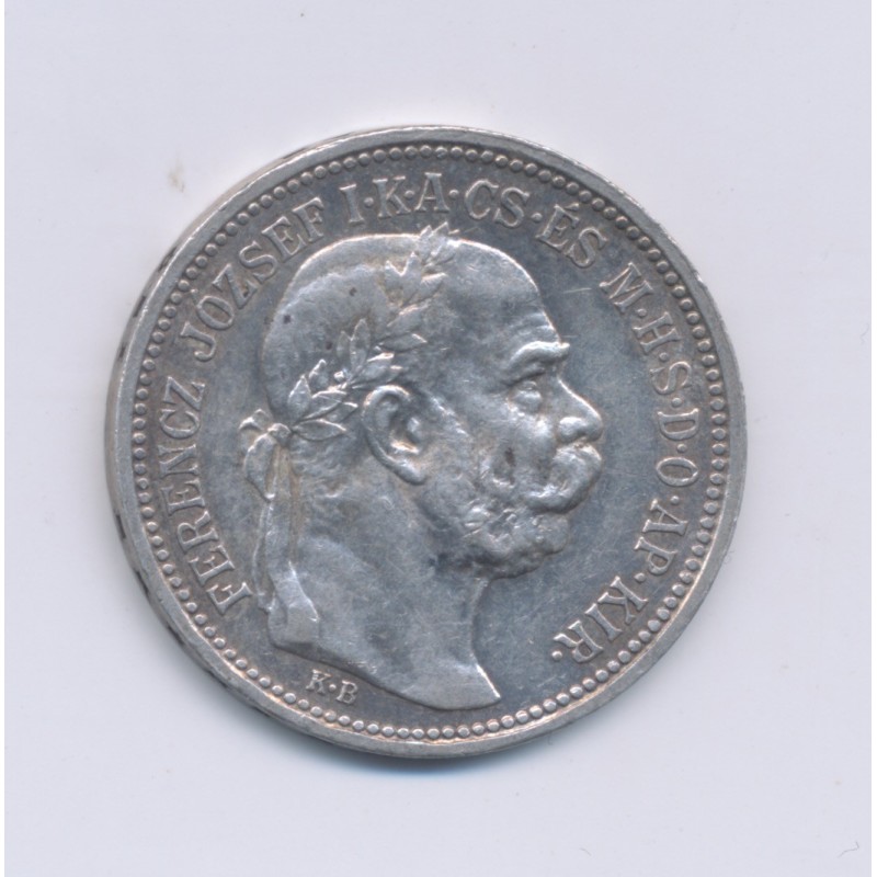 Hongrie - 1 Korona - 1915 - François Joseph I - argent - TTB+