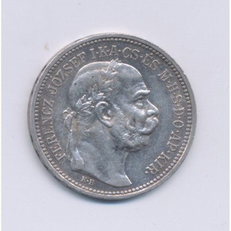 Hongrie - 1 Korona - 1915 - François Joseph I - argent - TTB+
