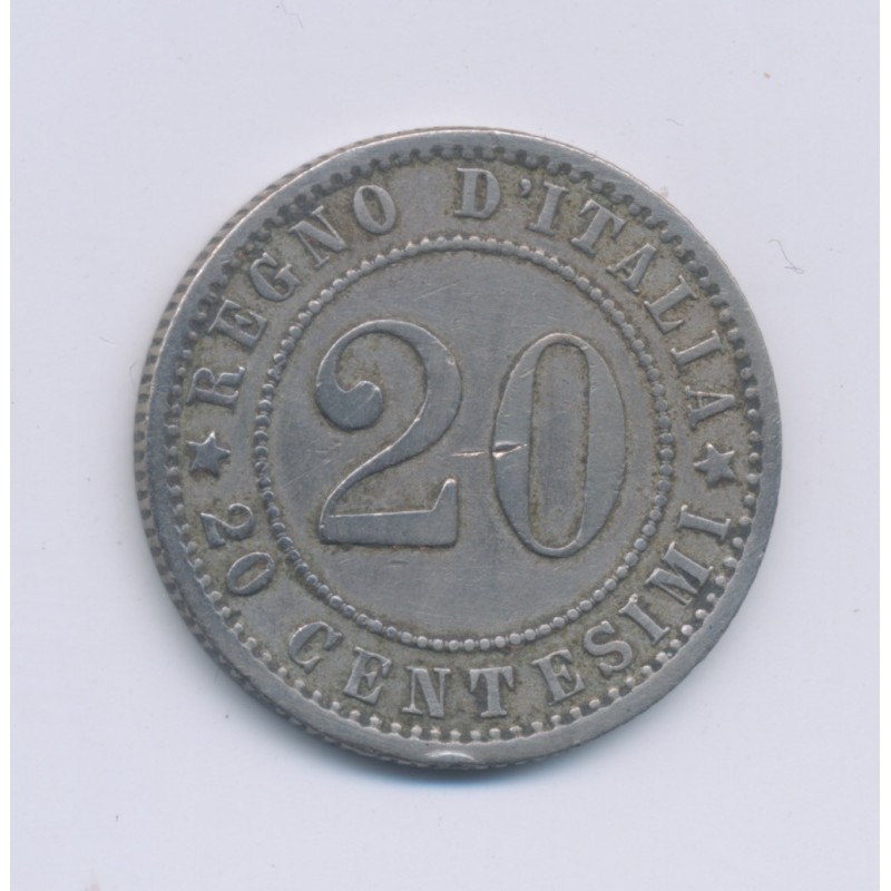 Italie - 20 Centesimi - 1895 R - cupro-nickel - TTB