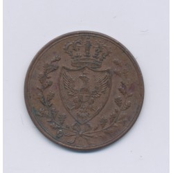 Italie - Centesimo - 1826 - Sardaigne - bronze - TTB 2