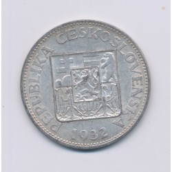 République Tchèque - 10 Korun - 1932 - argent - TB