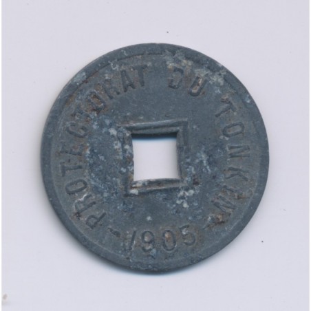 Tonkin - 1/600 de piastre - 1905 A - zinc - TTB