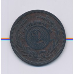 Uruguay - 2 Centesimos - 1869 A - bronze - TTB+ 2