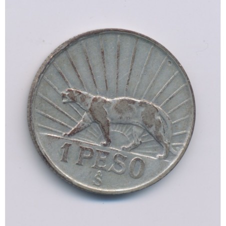 Uruguay - 1 Peso - 1942 Santiago - argent - TB