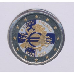 2 Euro couleur - Finlande - 10 ans euro - 2012 2