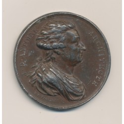 Médaille - Jacques Denis Antoine - architecte - étain - 42mm - TB+