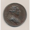Médaille - Jacques Denis Antoine - architecte - étain - 42mm - TB+