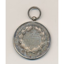 Médaille - Société de gymnastique et instruction militaire - Gironde - gravé Champion 1896 - 37mm - bronze - TTB 2
