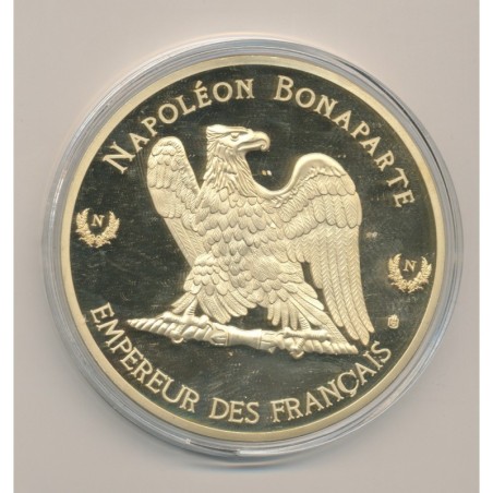 Médaille - Le Sacre de Napoléon  - Collection Napoléon Bonaparte - couleur et insert swarovski - 70mm