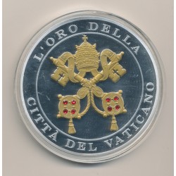 Médaille - La création de l'homme - L'or du Vatican - 2008 - couleur - 70mm 2