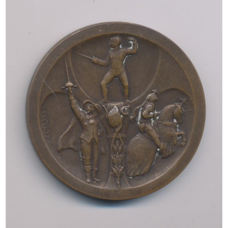 Médaille - Escrime et Joute - bronze - 46mm - C.Charles 