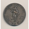 Médaille - Société de tir - Honneur et patrie - bronze argenté - 45mm